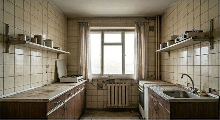 Bucătărie înainte de renovare, KDMA